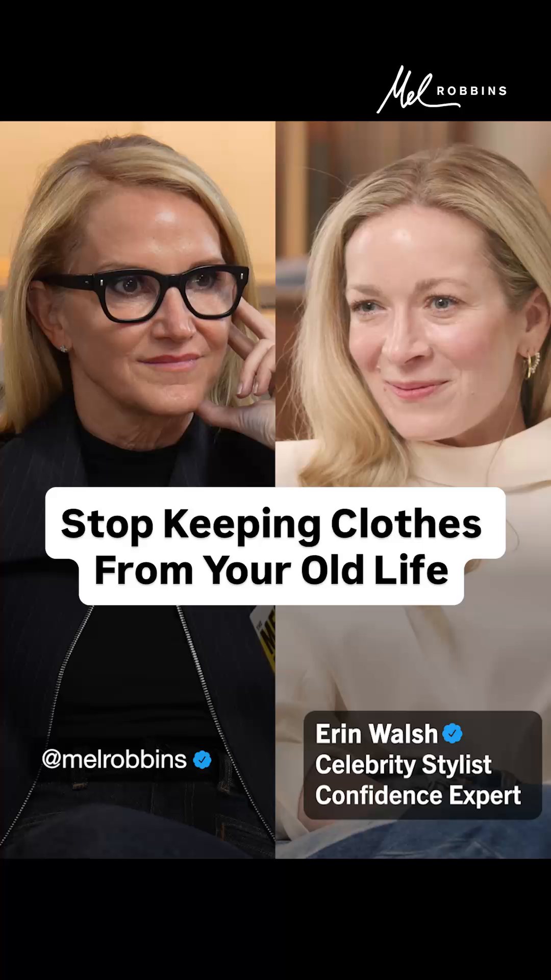 Your closet just doesn’t hold your clothes - it’s a graveyard of who you used to be.

Celebrity stylist and confidence expert, Erin Walsh, says your closet is filled with old versions of you.

And that’s why getting dressed feels like a chore - because you’re choosing from clothes that make you feel bad, don’t fit, or don’t represent who you are today.

Comment “Erin” and I’ll DM you the link to the full episode.

Stop dressing for your past and start dressing for who you want to become.

In this episode of The Mel Robbins Podcast, @erinwalshstyle will teach you the art of intentional dressing and the 6 words that will transform the clothes you already own into tools to help you become the “supernova” version of yourself.

🎧 “6 Words to Tell Yourself Every Morning”

Listen on Spotify, Apple Podcasts, or YouTube — search ‘The Mel Robbins Podcast Erin Walsh.’