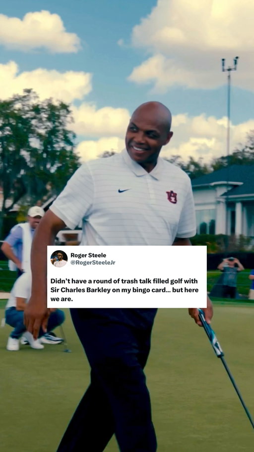 Elite trash talk by thee @charleswbarkley. He’s better than I was led to believe. 

Contemplating uploading the whole round to the YT. Thanks @pgatour @apinv for setting the stage for this chaos.