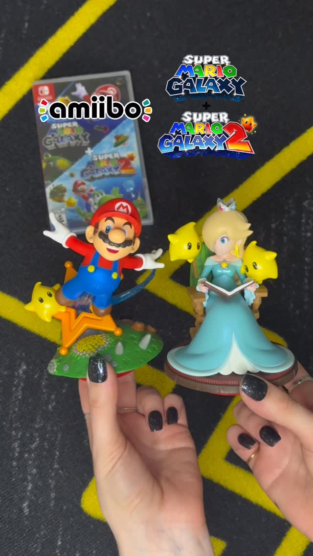 ✨Here’s a quick look at the new Super Mario Galaxy 1&2 “Mario and Luma” and “Rosalina and Lumas” amiibos! I absolutely love the little details they put into these, like Rosalina’s book and the crater on the planet Mario is blasting off from! 🤭 And they are huge! I’ve also shared a side-by-side comparison between them and their regular sized amiibos! 

I preordered these from @bestbuycanada for $39.99 each!

#supermariogalaxy #supermariogalaxy2 #supermariogalaxymovie #amiibo #nintendoswitch