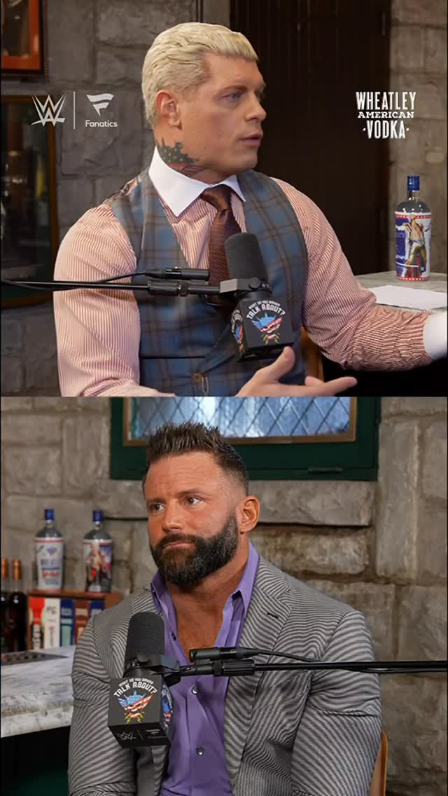 It took awhile for @americannightmarecody and @themattcardona to become friends... 😅

Matt Cardona joins Cody Rhodes on the latest episode of #WhatDoYouWannaTalkAbout, presented by @wheatleyvodka, is available NOW wherever you get your podcasts!