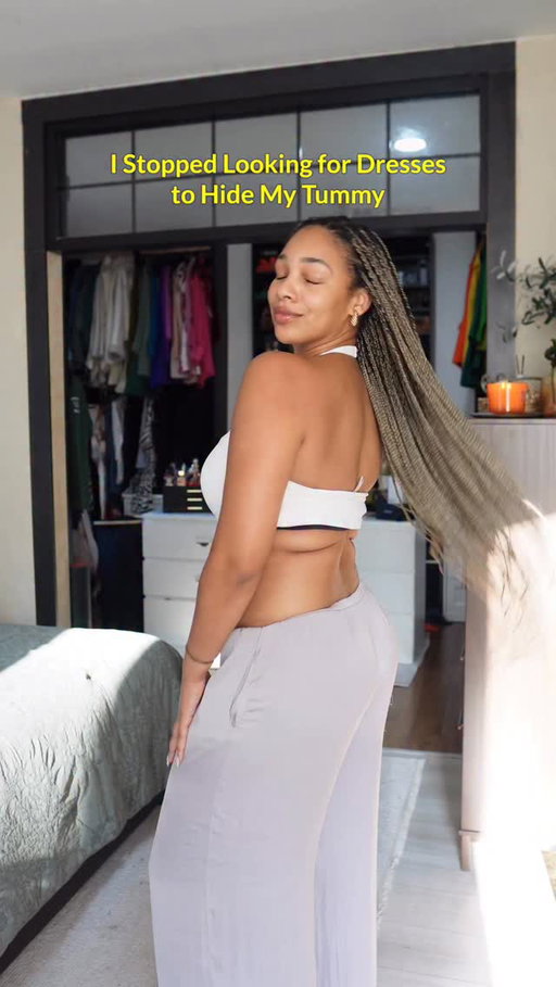 Sis that tummy don’t stop no show 💅🏽 I stopped shopping for dresses that hide my midsection and started shopping for dresses that actually know where to sit. This denim dress does three things right: the neckline, the belt, and the skirt are all working together for my body strategy. I break down exactly why in the video. Are you a neckline first, waist first, or skirt first woman? Tell me in the comments then comment DENIM and I’ll send you the link.