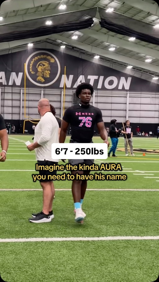 6’7 250lbs at 18….This dude ain’t human 🦾 #UANext