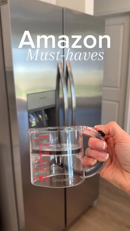 This measuring cup pushes all the product out to prevent waste! #amazon #amazonfinds