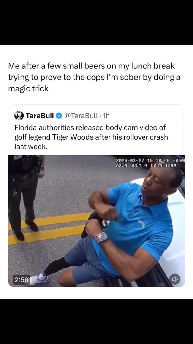 Florida authorities released body cam video of golf legend Tiger Woods after his rollover crash last week.

How will this affect Tiger’s legacy?