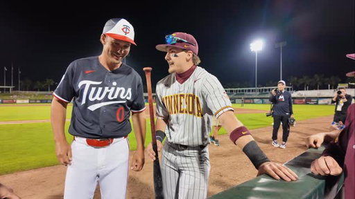Minnesota vs. Minnesota 🙌

Follow along with @mngopherbaseball on their trip to Florida to face the @twins in spring training exhibition✈️