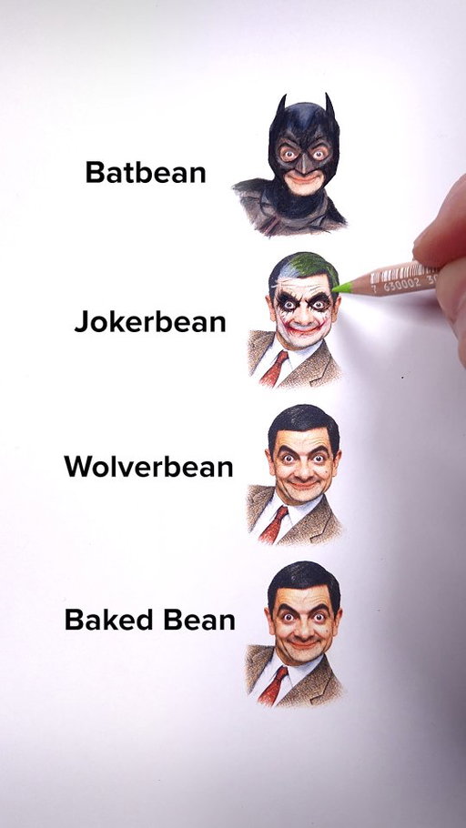 Draw Mr Bean! #art #drawing #pencildrawing #joker #realism
