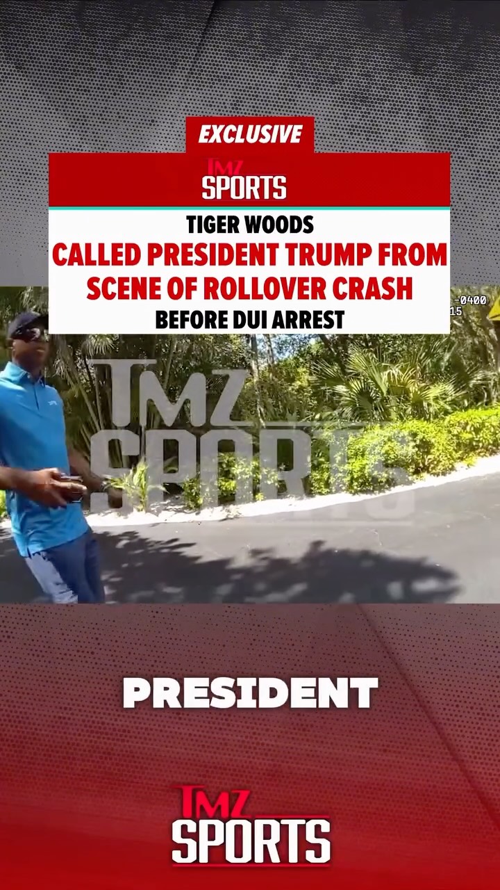 In the time between Tiger Woods flipping his car and being arrested for DUI, the golf legend dialed up President Donald Trump from the scene of the crash.