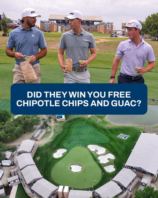 A par 3 with a bunker in the middle of it! 

Team Chipotle @MaxHoma, @MavMcNealy and @DavidFordGolf turn the famous "avocado hole" into free guac for fans...and Chipotle matches 🥑