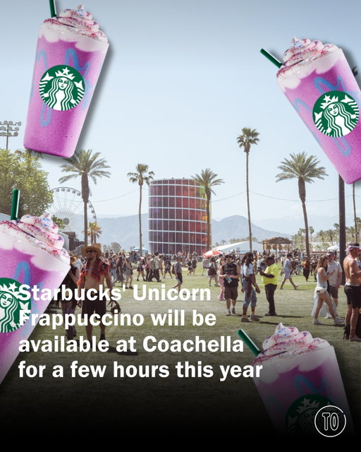 The most mythical drink of the Instagram era is back. Well, kinda.

Starbucks announced that it will revive its long-gone, much-photographed Unicorn Frappuccino exclusively at @coachella this month, marking the drink’s first official return since its viral debut nearly a decade ago.

But here’s the catch: Not only will the nostalgia-bait beverage be limited to the festival, it will also be available for only a short window each day on both weekends, making it one of the most elusive menu items the chain has ever offered. Tap the link in our bio for more details.