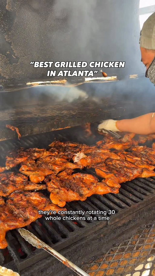 Believe it or not they sell 400 to 800 chickens daily! Lines can get crazy, so make sure you go on a weekday or ahead of time to beat the lines! 🔥 

Brito Supermarket #2 
📍3020 Buford Hwy NE Atlanta GA 30329

#bufordhighway #atlantaeats #thingstodoinatlanta