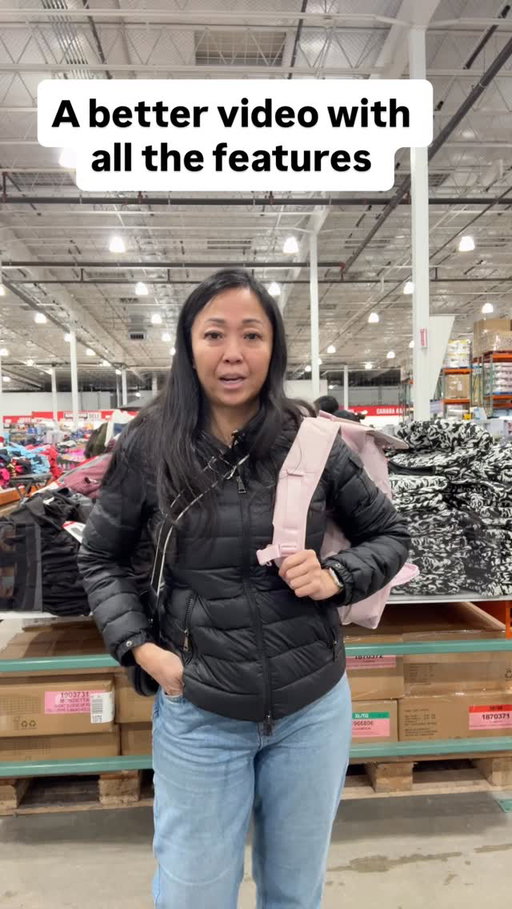 Viral @kitandace Baby Bag Set has arrived in Calgary. It is also online. #Photosfromsunridge $69.99 in the warehouse. Want the Costco link? ❤️ ✨ Just follow us (Instagram rules!) + drop a comment below — we’ll slide it into your DMs! 
Features:
Includes: baby bag, stroller organizer, changing pad, and wet bag
Baby bag: features multiple inner and outer pockets, padded laptop sleeve, two insulated bottle pockets, luggage sleeve, and wipes pocket with quick access flap
Stroller organizer: includes adjustable storage compartments, a zippered pocket, and two bottle pockets
Changing pad: lightweight and packable for convenient use on the go
Wet bag: stores damp or soiled clothes separately
Built-in stroller straps on both baby bag and stroller organizer allow quick attachment to and removal from strollers
Baby bag converts easily between a backpack and a crossbody bag
Colours: black, tan or pink
Made in Indonesia

Fabric Content:
Baby bag:
Shell: 100% nylon
Coating: 100% acrylic
Stroller organizer:
Shell: 65% neoprene, 35% polyester
Lining: 100% polyester
Changing pad and wet bag:
Shell: 100% nylon
Inner coating: 100% polyvinyl chloride #tinasfavyyc #yyccostcolovers #costco #costcoloverscanada kitandace @costco_canada Crossiron Mills Balzac April 2026
·
·
·
costco tinasfavyyc costcoloverscanada kitandace diaperbag