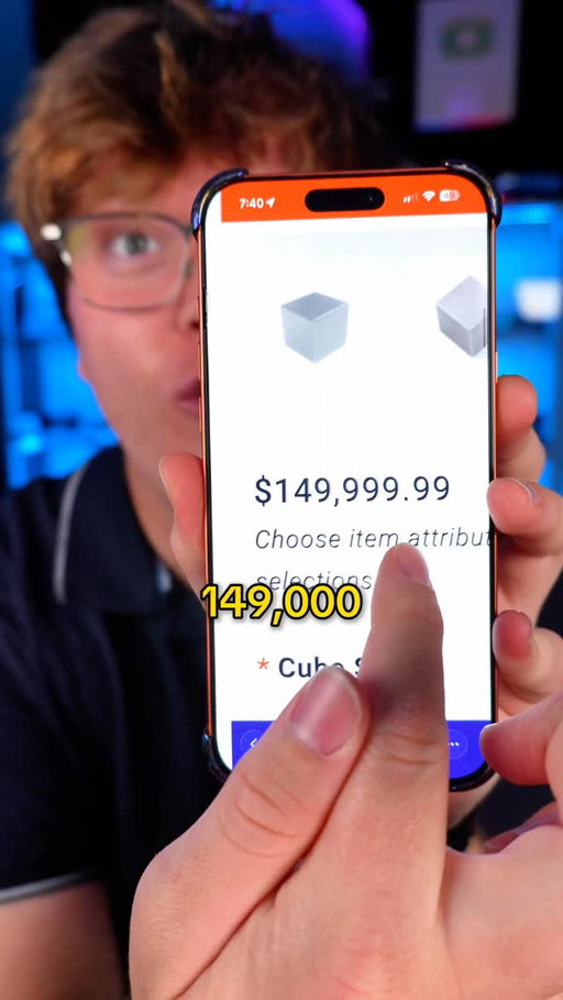 I promised I would buy the biggest tungsten cube they sell but I had no idea it would cost this much. Should I do it? #tech #gadget #tungstencube #science #viral