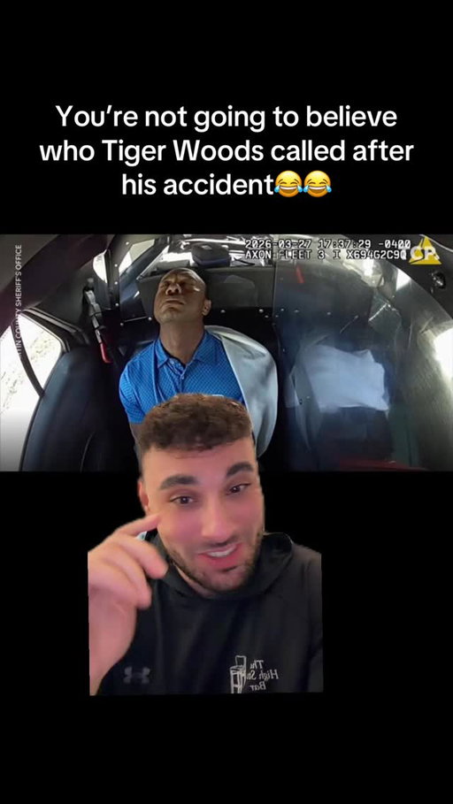 You’re not going to believe who Tiger Woods called after his accident😂😂