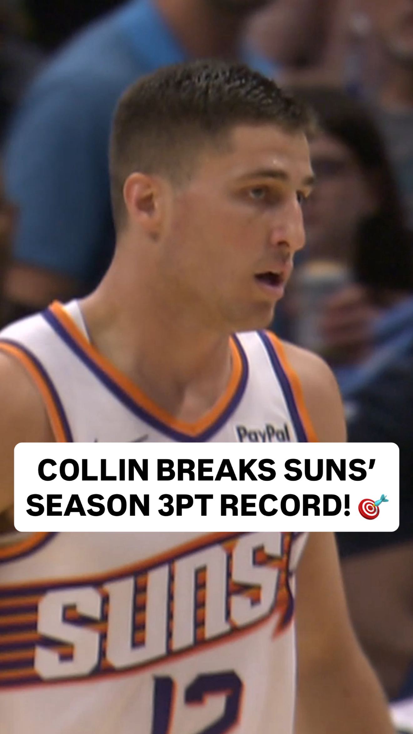 He stands alone! @collingillespie passed Quentin Richardson (226 in 2004-05) for the most three-pointers made in a single season in @suns franchise history. 🎯 PHX/CHA on NBA League Pass • <link in bio>