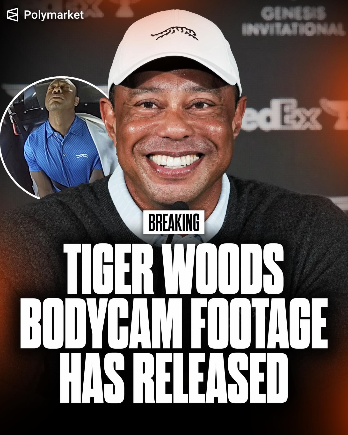Florida authorities released body cam video of golf legend Tiger Woods after his rollover crash last week. 🚨

The footage shows Woods undergoing a field sobriety test, being placed into handcuffs and then driven from the scene in the back of the patrol vehicle.