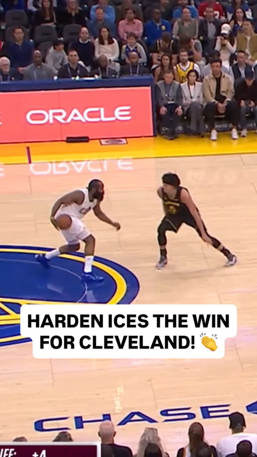 @jharden13 floater in the final seconds secured the @cavs road win in Golden State! 💥 Cleveland clinches an Eastern Conference top 6 seed in the NBA Playoffs presented by @google!