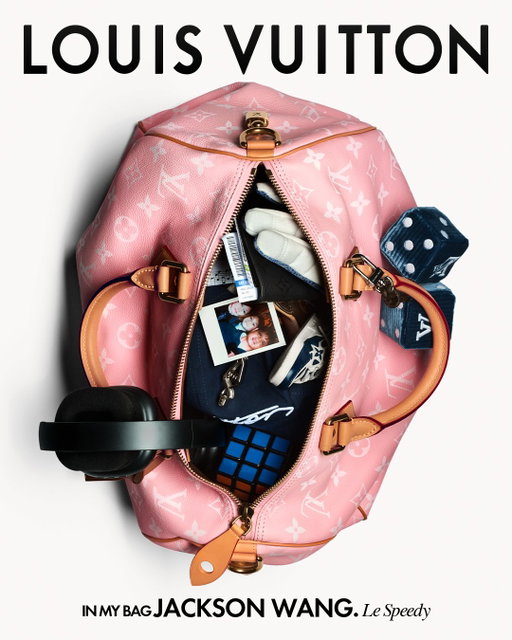 In Jackson Wang’s bag. A glimpse into the House Ambassador’s soft pink Speedy unveils a sentimental curation of keepsakes, poised between playful tokens and the musician’s practical necessities — for life beyond the studio. Discover the icon via link in bio. 

#JacksonWang #PharrellWilliams #LouisVuitton