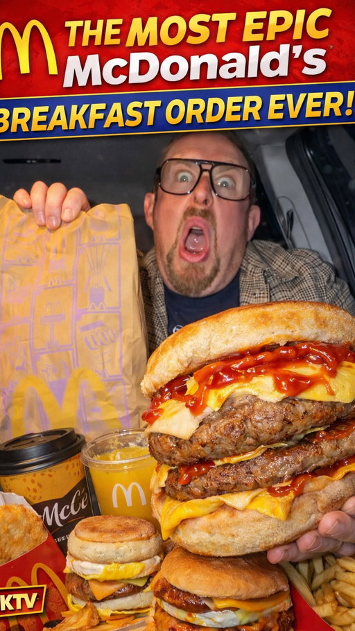 This might be the most ridiculous McDonald’s breakfast I’ve ever done…

Everyone says the McGriddle is AMAZING…
➡️ It’s not. It’s RUBBISH.

So I fixed it…
Turned it into a DOUBLE SAUSAGE & EGG MONSTER covered in WET KETCHUP 😭

This got out of hand…

Would you eat this? 🍔👇

#mcdonaldsbreakfast #mcgriddle #foodcomedy