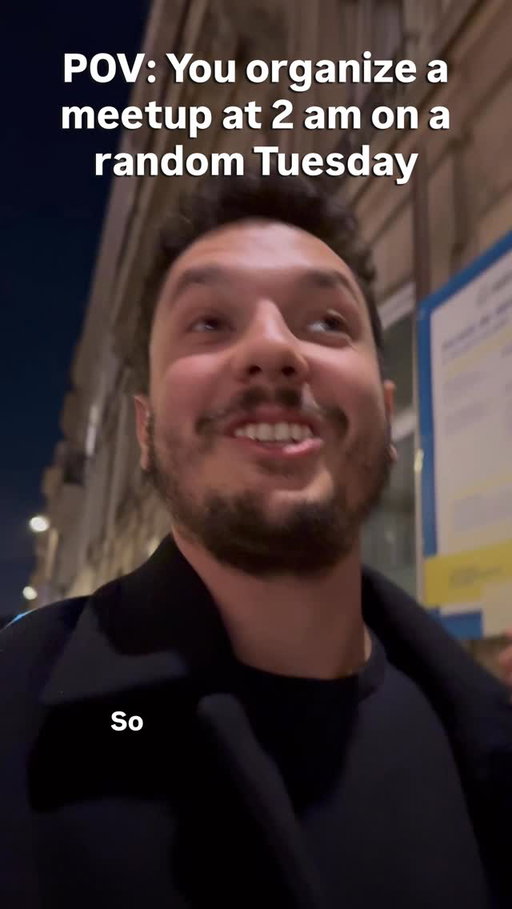 I organized a meetup at 2 am to see who’d actually come…and boy was I surprised 😂