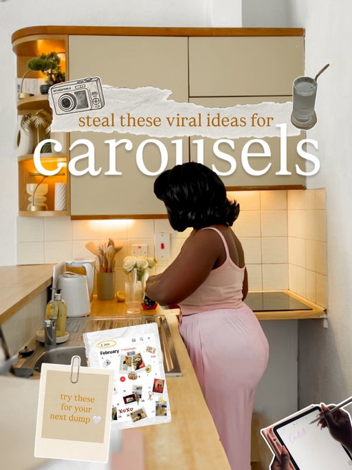 say no to boring carousels, try these for next carousel ideas 💡 🥂 😘 you’re welcome 

Let me know which you love and would be trying next 

I have a tutorial up on how I make these carousels check my reels

Happy creating in April 🌷🤍🥂