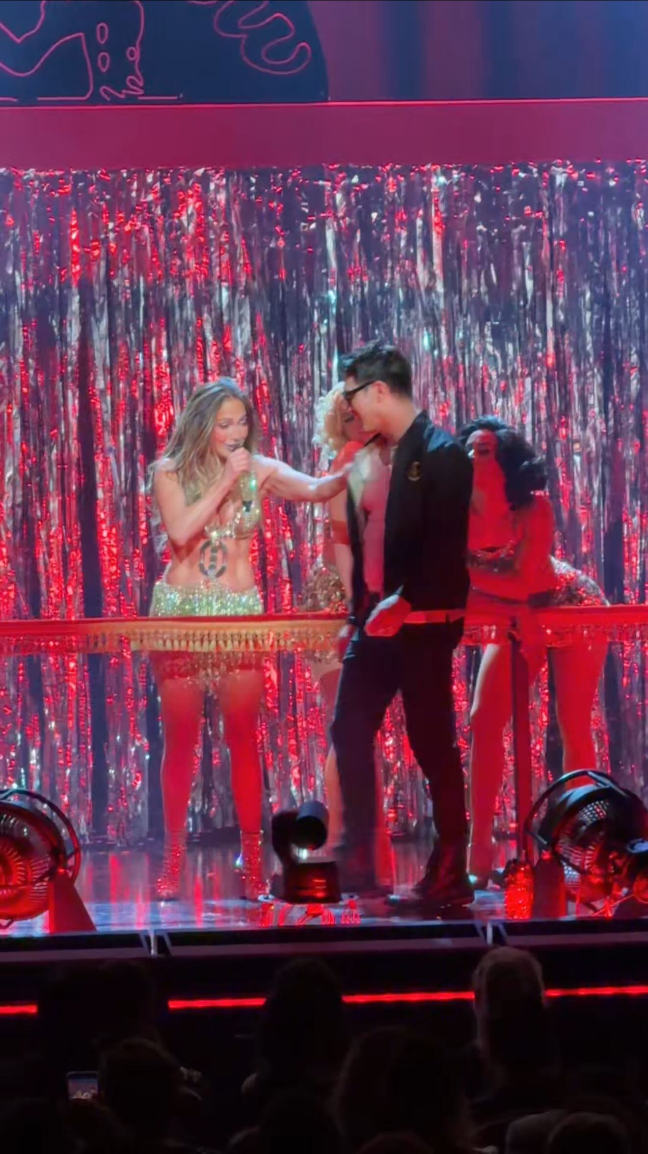 Today on my @iheartradio podcast, “I’ve Never Said This Before,” I’m sharing my full @jlo Vegas story and diving into why we can’t let fear win. Through sharing a story of unexpectedly ending up shirtless on stage with Jennifer Lopez during her Las Vegas residency in front of over 4,000 people, I’m reflecting on how fear nearly took over, but I refused to let it. I’m then opening up a bigger conversation about how to channel fear into action instead of letting it hold you back in every day life. This episode is for anyone who needs a little push to let go of fear and step into a life where you can truly thrive. LFG. Out now across iHeart, Spotify, Apple and wherever you listen. #jlo #jenniferlopez #fear #podcast #vegas