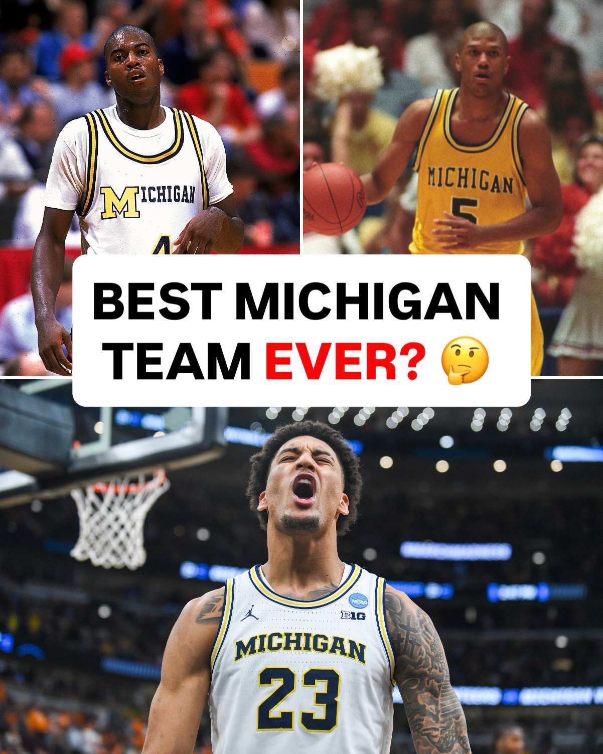 This U-M team has the chance to surpass the Fab 5 and the 1989 National Champs, according to @jalenvseverybody

Fab Five Altcast this Saturday during Michigan vs. Arizona following Game 1 on truTV & HBO Max 🍿 #MFinalFour
