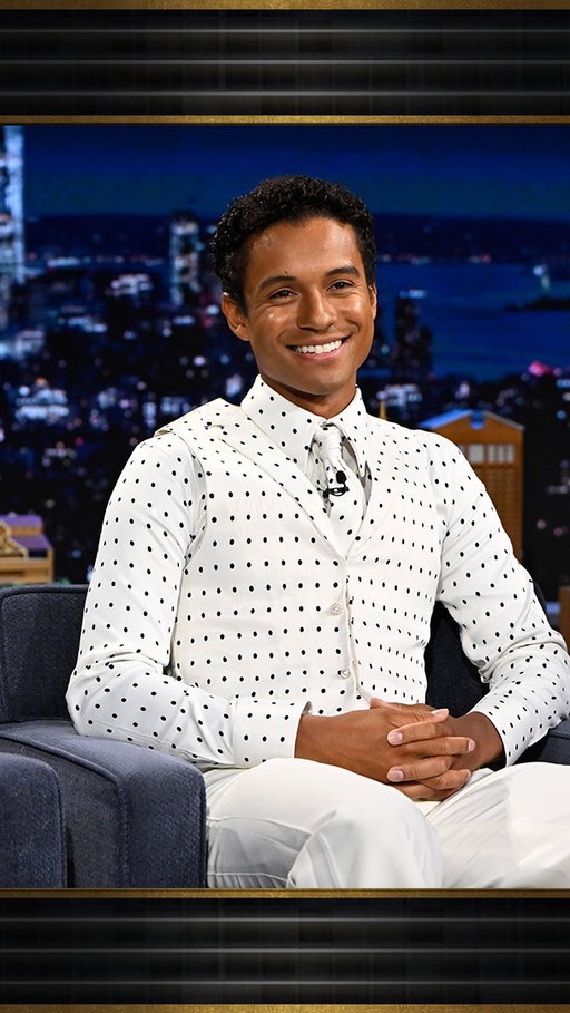 There was a full moon on the night @jaafarjackson filmed the recreation of @michaeljackson’s “Thriller” music video for @michaelmovie 🤯 #FallonTonight