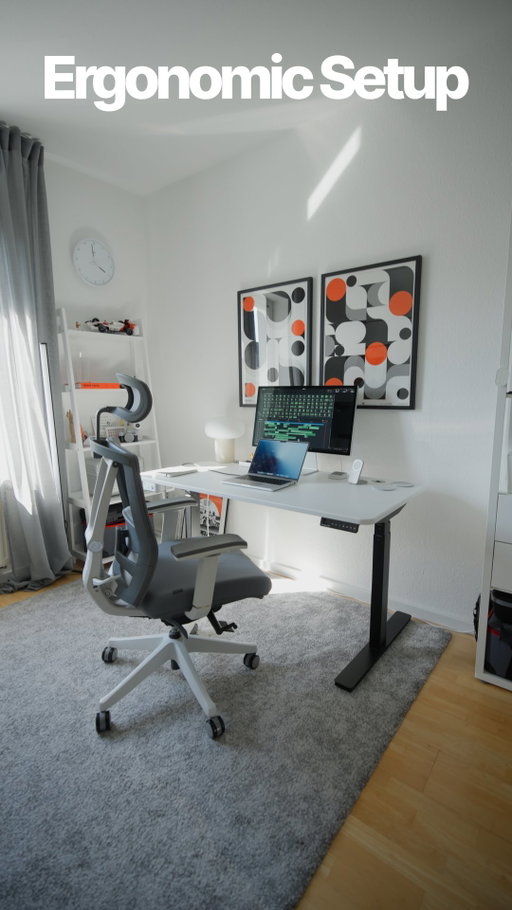 Ad | If you’re spending hours editing at your desk, you need to dial in your setup. Your back will thank you 🙏

My standing desk is the @autonomousdotai Desk 2 and my office chair is the ErgoChair Pro. Really happy with this setup! 

Link in bio. Use code 22LEO for a discount.

#HomeOffice #DeskSetup #OfficeDesign