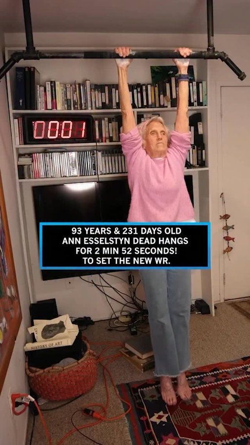 GRIP STRENGTH & LONGEVITY: “LIVE HANGS” 

Congratulations Ann Crile Esselstyn, who at *90 years and 231 days* old (title card says 93), did a continual bar grip hang for 2 minutes and 52 seconds. (And set a @guinnessworldrecords WR)

Grip strength and grip endurance (not exactly the same thing) are correlates of longevity. They are great to train for but grip strength alone does not extend life. So what do they reflect?

We often think about the muscle aspect of grip. To me,the really interesting data = the relationship between grip and longevity of *cognitive functioning*.

Why would there be a relationship there?

In neuroscience, we refer to the upper and the lower motor neurons. Upper motor neurons are in the brain and are involved in deliberate action (among other things); lower motor neurons are in the spinal cord and directly connect to the muscles by extending out of the central nervous system into the peripheral nervous system. They directly cause muscles to contract.

We also think about proximal muscles, which are the muscle muscles near the midline and distal muscles like those tips of your calves, forearms, fingers and toes.

Early but compelling evidence suggest that distal strength— the motor neuron control of the parts of your body furthest from your midline, is one of the first things to atrophy as you age. 

You can offset this with strong, gripping, keeping your feet, strong, calves, etc.

So while it’s important to train your core and the muscles of your legs, chest back and arms, don’t forget about feet yes feet! 

And hands and forearms. It’s not just about aesthetics. It’s very likely about maintaining those upper motor brain neurons. 

Once specific sets of neurons in the brain start to die off they often take others with them, the so-called bystander effect.

More on this in a Huberman Lab podcast to come but meanwhile, wherever you’re at in your fitness in longevity training the whole body and keep going! And congrats to Ann. That’s a super impressive timing at any age! 

Please put any questions you have below and thank you for your interest in science!

@stanford @stanford.med 
#neuroscience #science #ciencia #longevity #grip