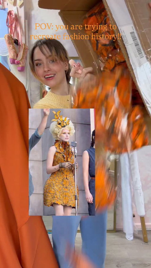 Introducing my next project Effie Trinkets Butterfly dress from the Hunger Games (iconic Alexander McQueen!) 🧡🦋

I cannot wait for you to see the process I have so many butterfly’s 😂

#sewing #effietrinket #cosplay #sewing #diy