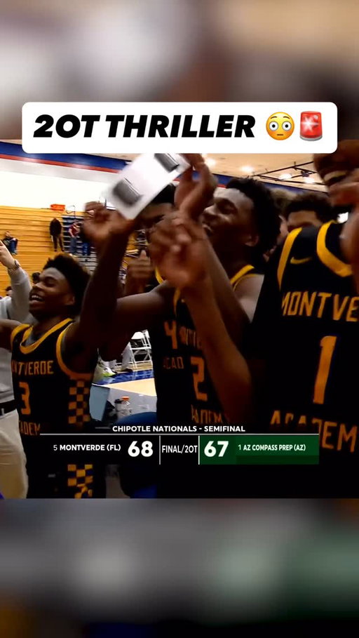 MONTVERDE PULLS OUT THE W 💪

The Eagles are headed to the #ChipotleNationals title game 🏆🔥