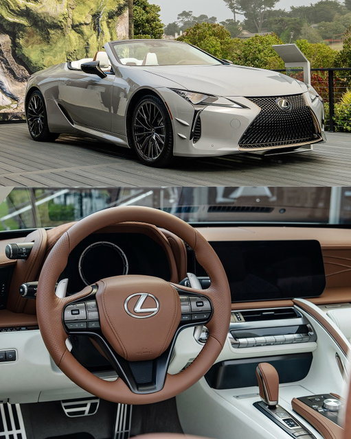🔥😍 The 2026 #Lexus LC 500 Convertible Inspiration Series 5.0L V8 is NOW in Allocation to our @lexusofconcord dealership! #LexusLC 

Featuring the new-to-LC 500 paint color, Wind, paired with Saddle Tan and White interior for the North American market. Built at the Motomachi Plant in Toyota City, Japan. Limited to only 350 units.

◾️ Brown and Silver convertible top
◾️ Interior badge on the center console
◾️ Climate Concierge with upper body heating
◾️ Mark Levinson sound system
◾️ Special door scuff plate
◾️ 21 inch forged alloy wheels
◾️ A limited slip rear differential and rear performance rod also comes as standard with the package

💥 Shop online here: 
https://www.lexusofconcord.com/ 

💥 Call for details: (925) 520-3143 and availability! 

“Limited to just 200 coupes and 350 convertibles in North America, the 2026 Lexus LC 500 Inspiration Series is an alluring statement of performance as only Lexus could imagine. Building upon the generously equipped Touring Package, the LC 500 Inspiration Series emphasizes even greater personal luxury with unique interior trims and a serialized badge.” - Lexus USA 

* Photos captured at Pebble Beach Golf Links, 3rd Fairway (off Palmero Way). ⛳️📸 Photos by: @winn.media // Instagram 

* Lexus USA’s LC 500 corporate demo vehicle shown as an example. Display only. 

#Lookatmylexus #lexuslc500convertible #lexususa