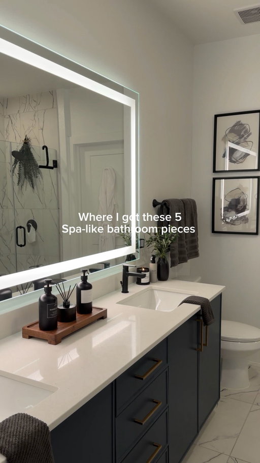 Turn your bathroom into a spa with these 5 decor pieces. 🏠 🧼

#interiordesign #apartmenttherapy #bathroomdecor #homedecor #bathroomupgrade