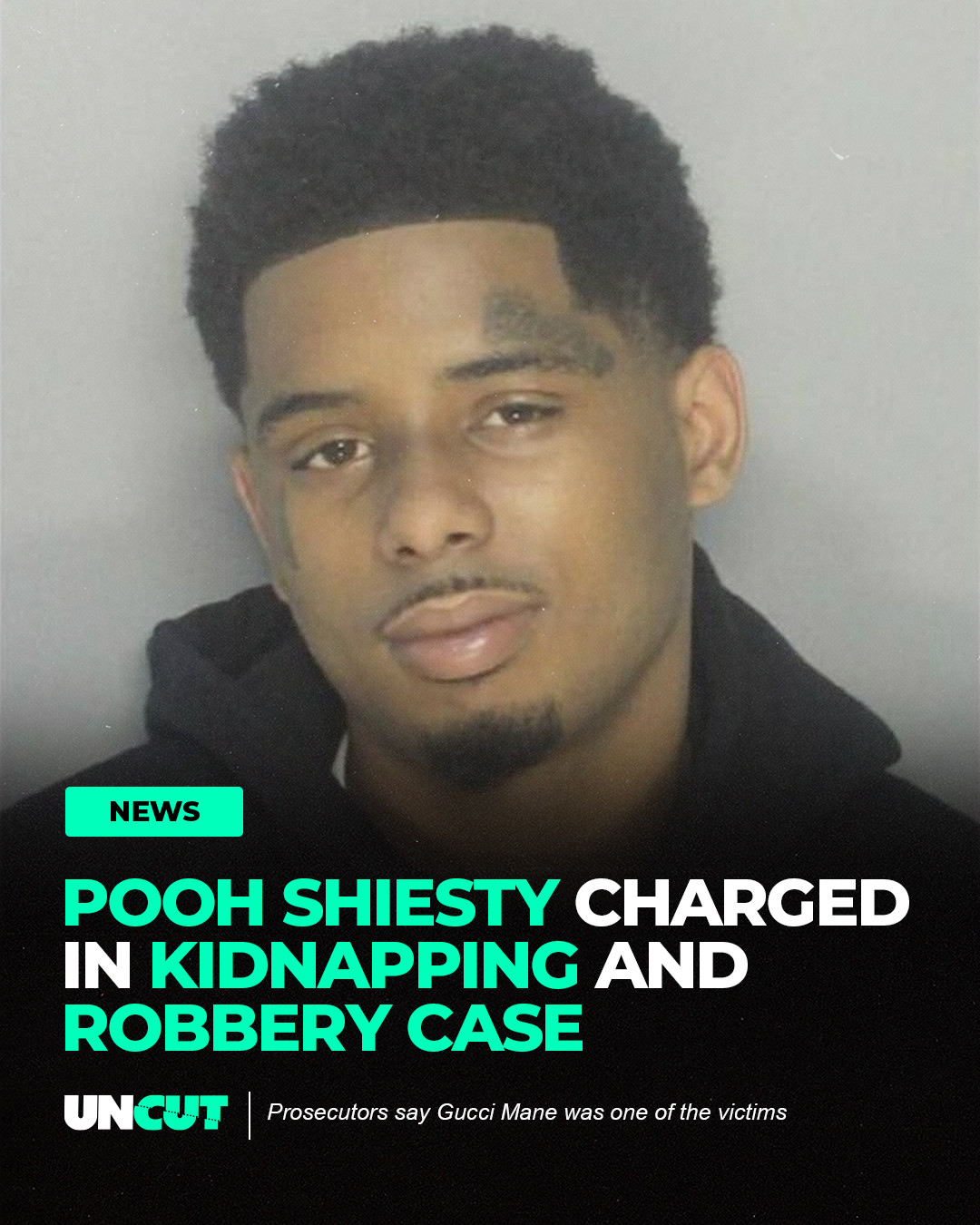 Pooh Shiesty is among nine people federally charged in an alleged kidnapping and armed robbery case involving Gucci Mane at a Dallas studio 😳🚨⁠
⁠
Prosecutors say victims were lured to a fake meeting before being robbed at gunpoint and forced to sign contracts, with multiple suspects now in custody 🤯📄⁠
⁠
What do y’all think⁉️👀