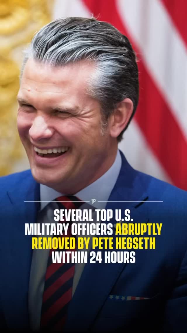Defense Secretary Pete Hegseth removed three senior US Army officers on Thursday, including the service’s highest ranking general, in the middle of an active war with Iran. Army Chief of Staff Gen. Randy George was asked to retire effective immediately after serving in the role since September 2023. He was joined in removal by Gen. David Hodne, who led the Army’s Transformation and Training Command, and Maj. Gen. William Green Jr., the Army’s chief of chaplains. 

George learned of his firing during a phone call from Hegseth while he was in a meeting, and was given no reason for the decision, according to officials. Reports from The New York Times indicate the ouster stemmed from George and Army Secretary Dan Driscoll refusing to remove two Black and two female officers from a list of 29 personnel up for promotion to one star general, after Hegseth had ordered them struck from the list. 

NBC News separately reported that Hegseth had blocked or delayed promotions for more than a dozen Black and female senior officers across all four military branches. Gen. Christopher LaNeve, a former aide to Hegseth, has been installed as acting Army chief of staff. Since taking office, Hegseth has fired or sidelined more than a dozen generals and admirals, including former Joint Chiefs Chairman Gen. CQ Brown Jr. and Chief of Naval Operations Adm. Lisa Franchetti, making this one of the most sweeping military leadership purges in modern American history.

#reelheadline #pubity #viral