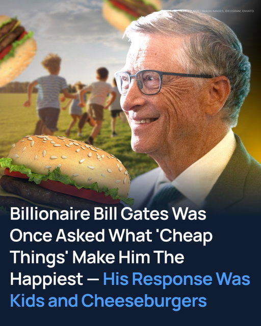 There's something oddly comforting about the idea that one of the richest men alive might be happiest doing the same thing as everyone else: unwrapping a slightly greasy cheeseburger and calling it a day. No gold flakes, no private chef, just a cheap burger and a smile. At least, that's the image.

Back in a 2013 Reddit AMA, Microsoft co-founder Bill Gates was asked what "cheap things" still brought him the most pleasure. His answer was simple: "Kids. Cheap cheeseburgers. Open Course Ware courses…" 

When another user joked about where he was finding "cheap kids," Gates replied, "The stork." It was quick, harmless humor, the kind that made a billionaire sound like someone who still appreciated the basics.

More than a decade later, the cheeseburger part of that answer hasn't budged. In a Gates Notes blog post from 2024, Gates wrote, "Cheeseburgers are my favorite food. But I wish they weren't, given the impact they have on the environment." Even with billions at his disposal and investments in alternative proteins, the preference stayed stubbornly ordinary.

It's an image that sticks. A billionaire with access to anything in the world still choosing something that costs less than a movie ticket. It plays well, and it's easy to see why. The message is simple: happiness doesn't have to be expensive.

https://www.benzinga.com/personal-finance/management/26/04/51642370/billionaire-bill-gates-was-once-asked-what-cheap-things-make-him-the-happiest-his-response-was-kids-and-cheeseburgers