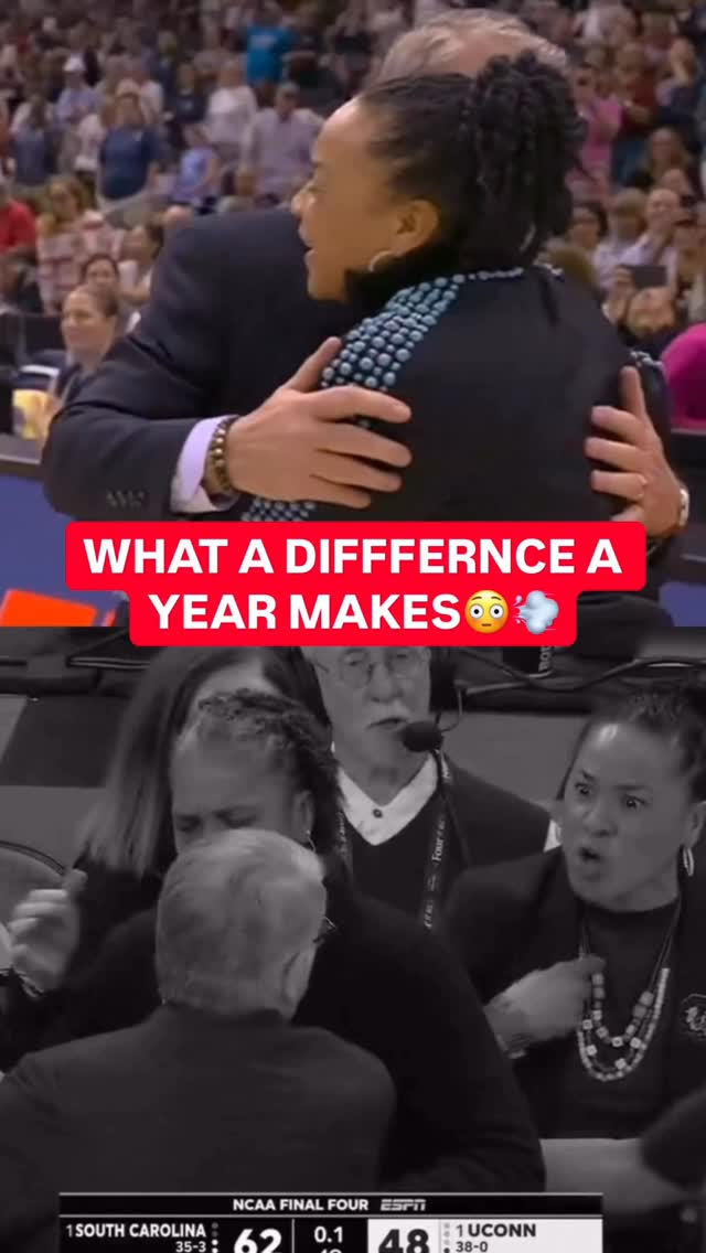 Dawn Staley and Geno Auriemma got into a heated altercation at the end of tonight’s Final Four game😳