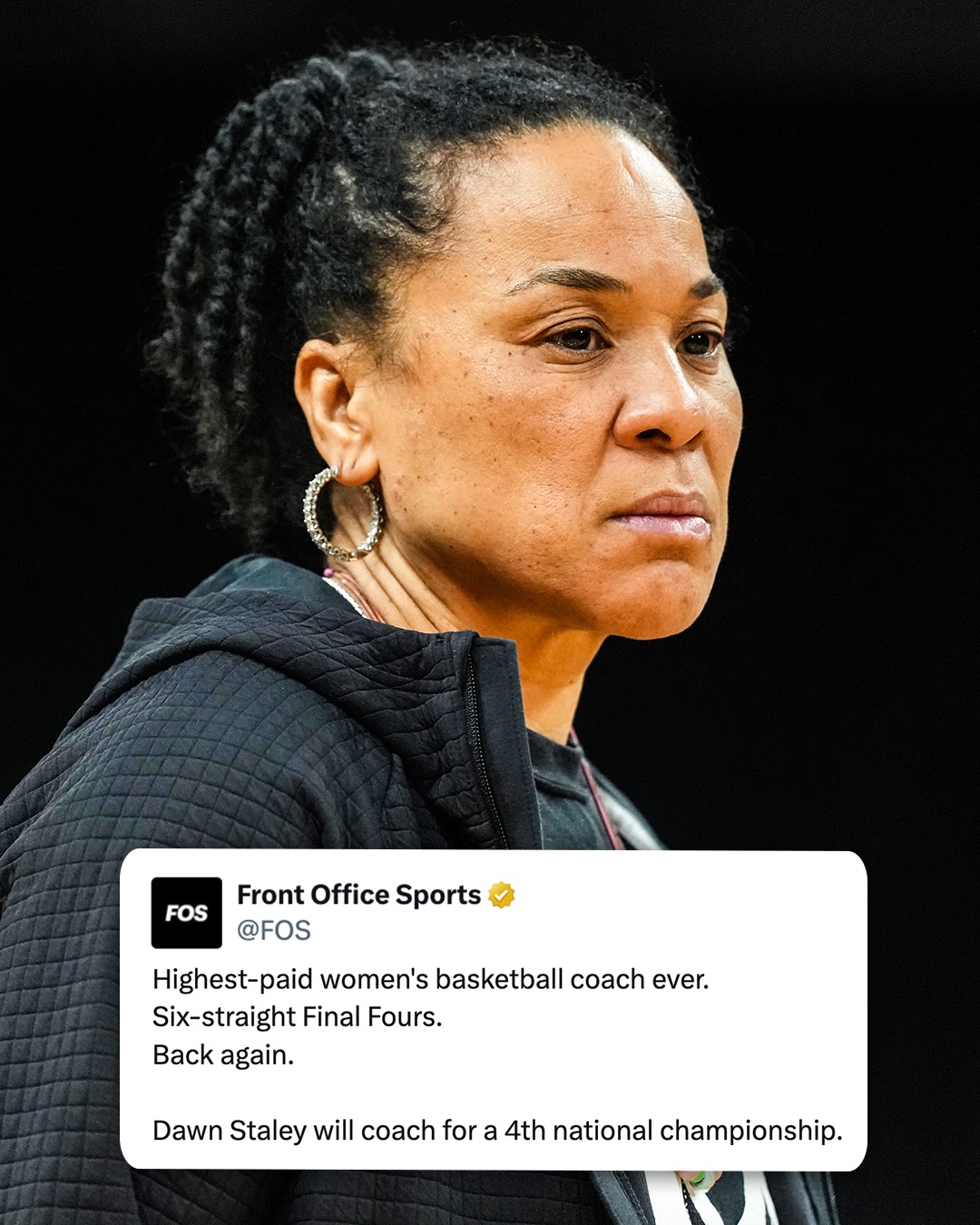 Dawn Staley is taking her Gamecocks back to another national championship.