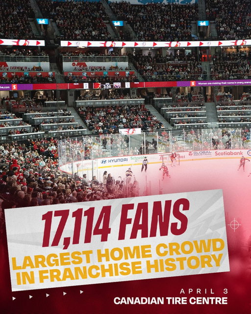 NEVER A DOUBT! 🔋

With today’s crowd of 17,114 fans, we’ve set a new attendance record for professional women’s hockey in Ottawa!