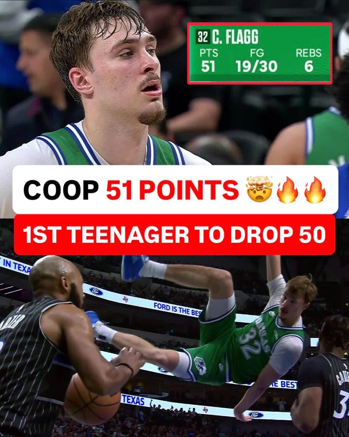 COOPER FLAGG CAREER-HIGH 51 PTS 🔥🔥🔥