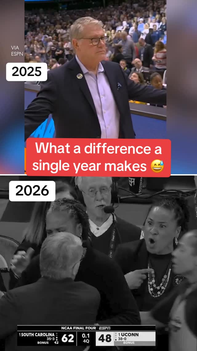 Geno Auriemma and Dawn Staley just a year apart in the #NCAATournament 😬 

#uconn #southcarolina #fyp #marchmadness