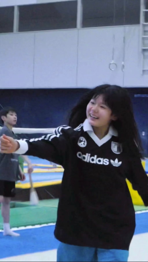 World first female 1-1-3⚡️
🎥 @akitanseijin 
@adrenaline_tricking 
#girlpower #athlete #tricking