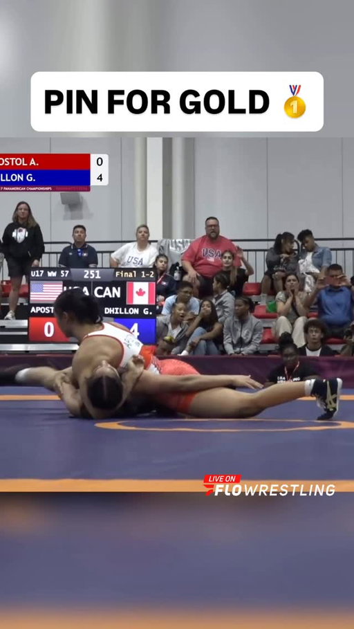 Aleia Apostol gets the come from behind PIN to win U17 Pan Am gold!