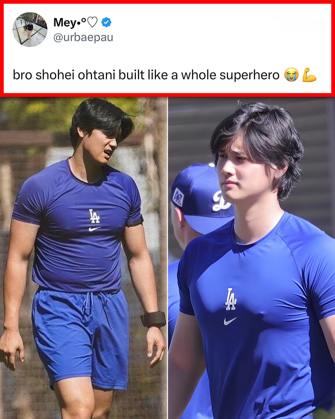 Shohei Ohtani really out here looksmaxing 👀🔥

(h/t urbaepau/X, Ayodejman_/X, TheMale_Central/X)