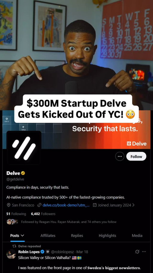 $300 million compliance startup Delve just got kicked out of Y Combinator after allegations of them issuing fake SOC 2 compliance and stealing source code from another startup have mounted. Delve is in the center of a potential fraud investigation after a whistleblower alleged the falsifying of SOC 2 compliance. But the bigger issue here is the culture being bred to win at any cost, and the downstream effects of startup founders lacking morals.