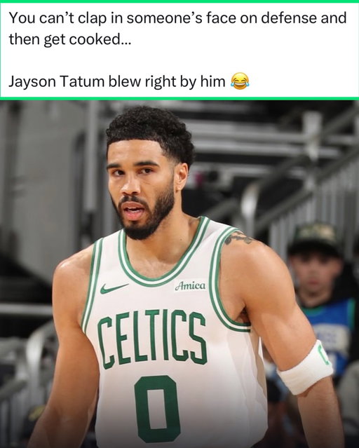 Cormac Ryan started clapping while guarding Jayson Tatum… Tatum then got to the rim with ease and threw a dime 😂🔥

Queta started clapping after the dunk.