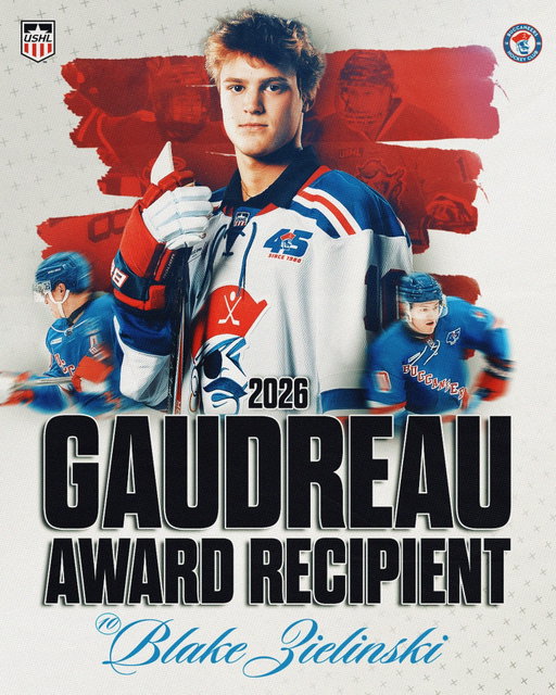 Blake Zielinski is your 2026 Gaudreau Award recipient. 

Recognizing excellence in hockey, character, and the spirit of the game. #USHL