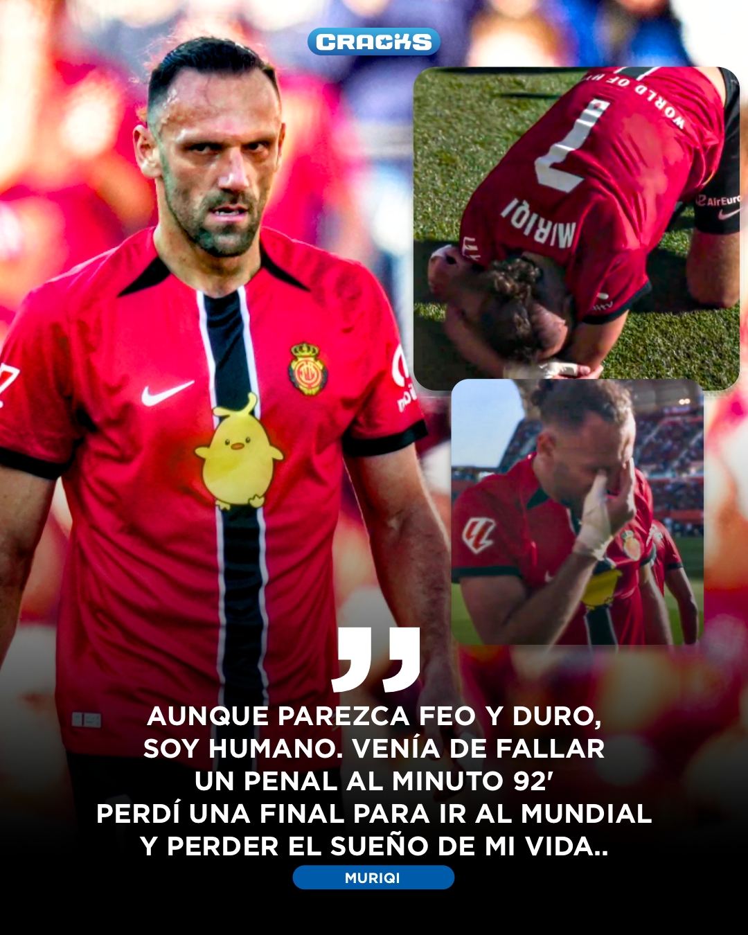 MURIQI TUVO SU REVANCHA. 🇽🇰

El delantero kosovar venía de perder la final del repechaje rumbo al Mundial ante Turquía.

En su último partido con Mallorca, había fallado un penal al 92’. Pero HOY… le marcó al Real Madrid.