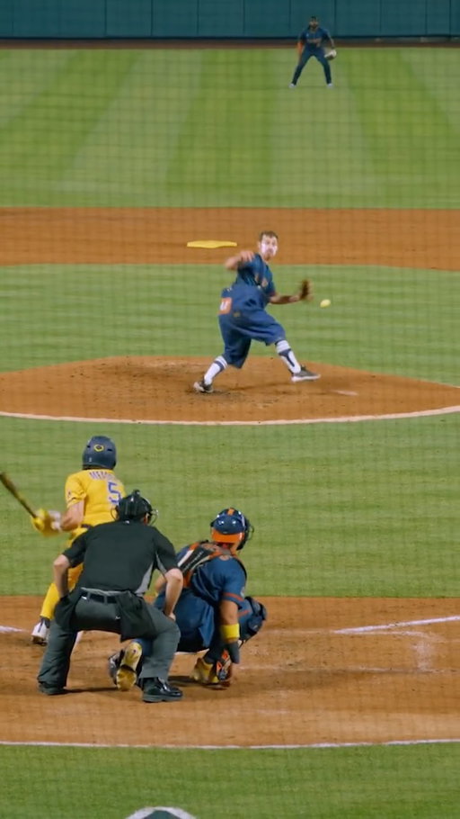 Mat Wolf picked up a trick play double play in spectacular fashion 🤩

#bananaball #indianapolisclowns #baseballplayer #trickshot #pitcher