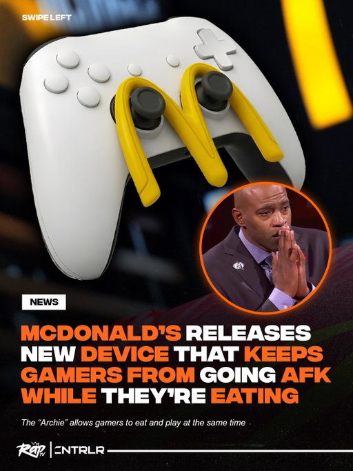 McDonald’s is making gaming easier‼️👀

McDonald’s just dropped the “Archie” device as part of their Pro Gamer Menu in Turkey. The device brings the analog sticks of a controller together so gamers can eat without having to worry about going “AFK” 🔥

What do y’all think about the “Archie”⁉️🤔